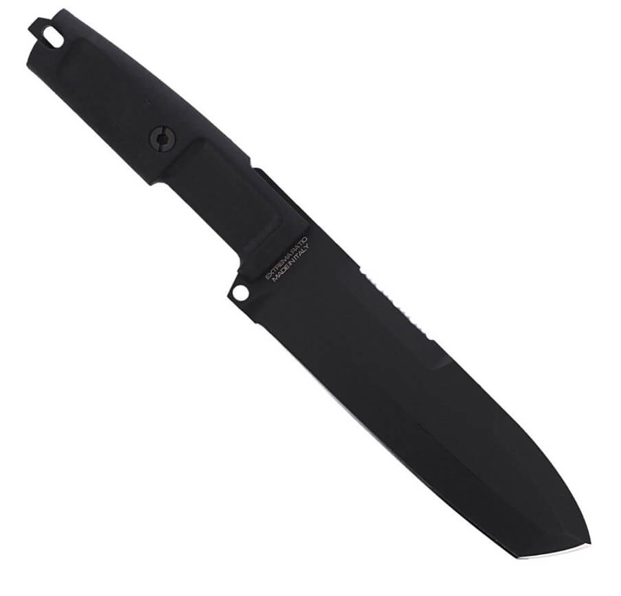 Cuchillo militar Extrema Ratio Ontos con hoja negra y funda negra