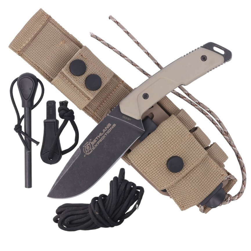 Faca tática e de sobrevivência Extrema Ratio Sethlans Expeditions com aço Böhler N690