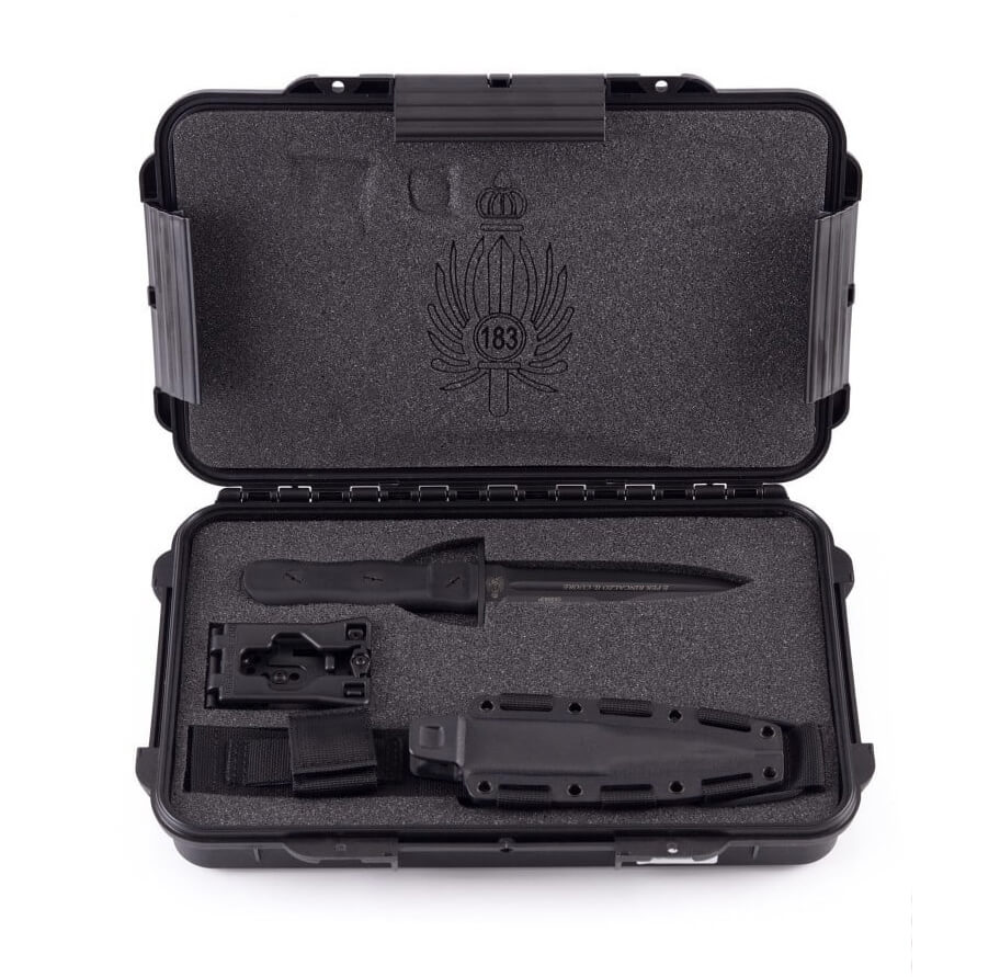 Faca de combate Extrema Ratio Nimbus Ordinanza com lâmina preta