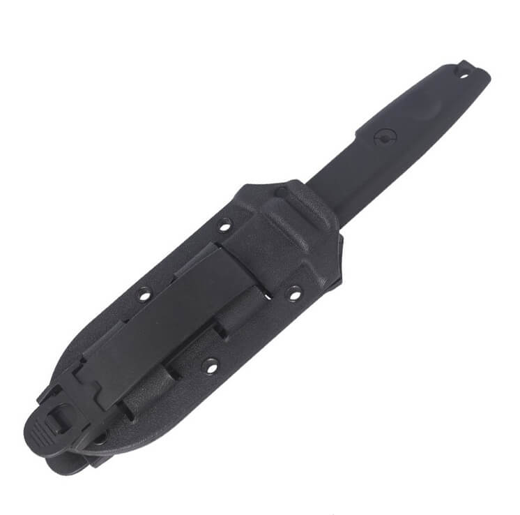 Faca táctica Extrema Ratio Scout 2 Preta com lâmina de 11,8 cm. Com bainha em kydex.