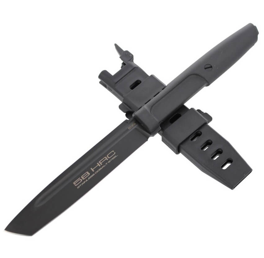 Faca táctica Extrema Ratio Mamba Black com lâmina de 116 mm e bainha 