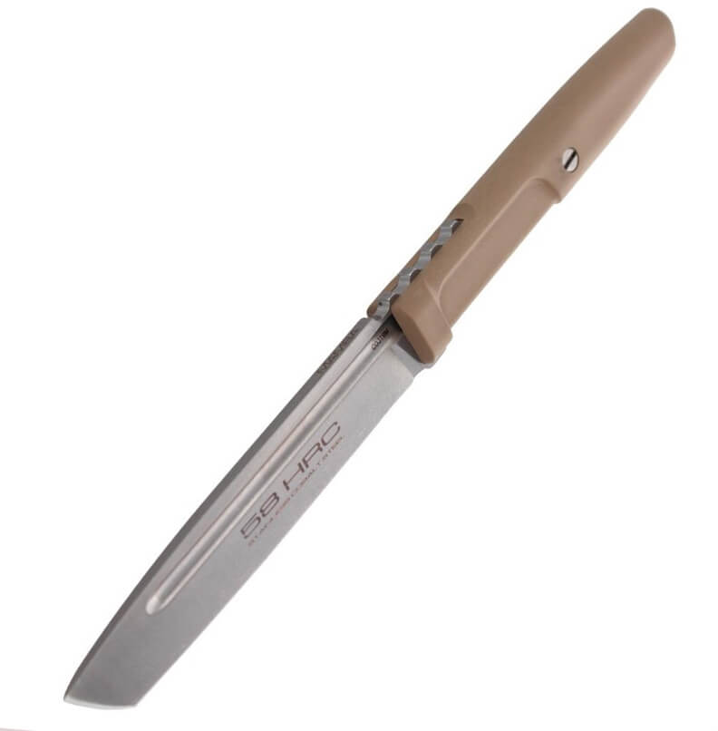 Faca táctica Extrema Ratio Mamba Desert com lâmina de 116 mm e bainha 