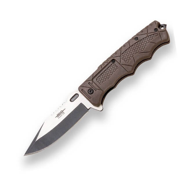 Navaja de rescate JKR con mango de fibra y hoja de acero inox de ...