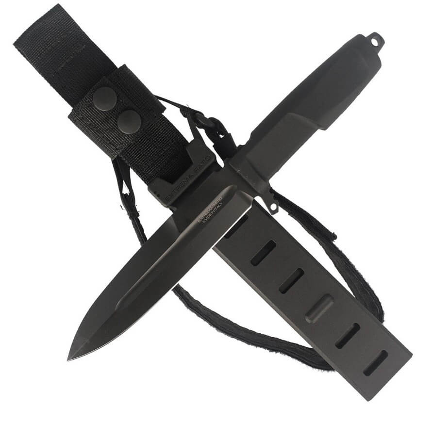 Faca de combate Extrema Ratio Contact Ranger Green com lâmina de 162 mm em aço Böhler. Bainha em Naylon