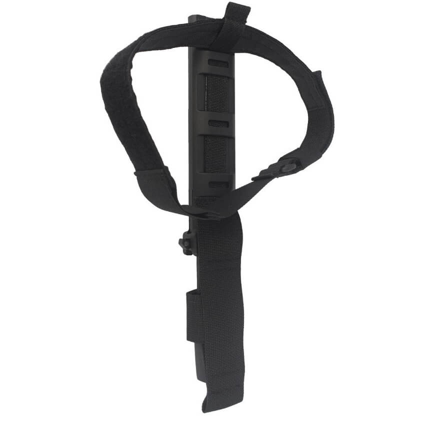 Faca de combate Extrema Ratio Contact preta com lâmina de 162 mm em aço Böhler. Bainha em Naylon