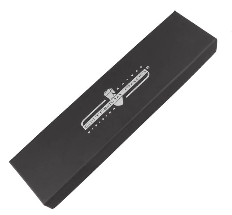 Faca táctica S-THIL Stone Washed da Extrema Ratio. Lâmina em aço Böhler de 11,9 cm. Bainha em nylon.