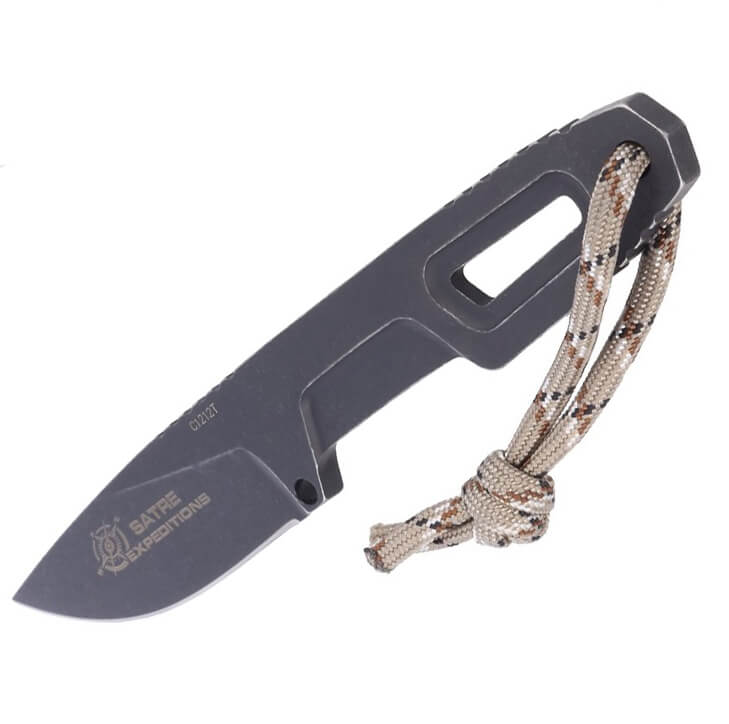 Cuchillo Bushcraft Satre Expeditions de Extrema Ratio. Hoja de acero Böhler de 7 cm. Con funda Kydex.