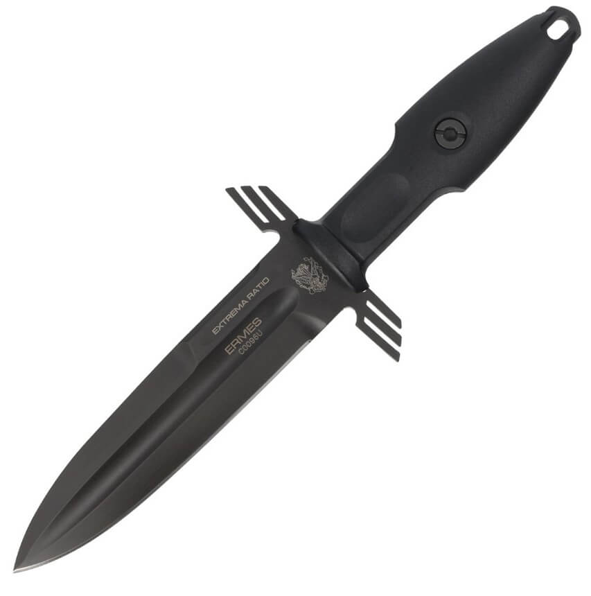 Cuchillo táctico Ermes Operativo Black de Extrema Ratio. Hoja de ...
