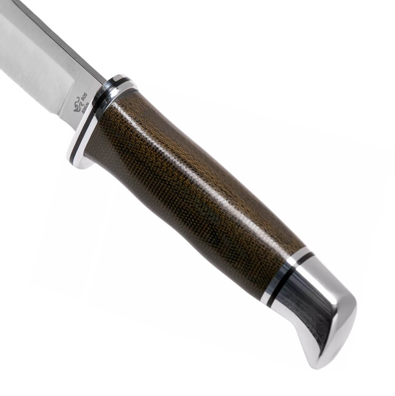 Cuchillo skinner con hoja fija de 10,2 cm Buck 103 Pro Skinner con mango de micarta 0103GRS1