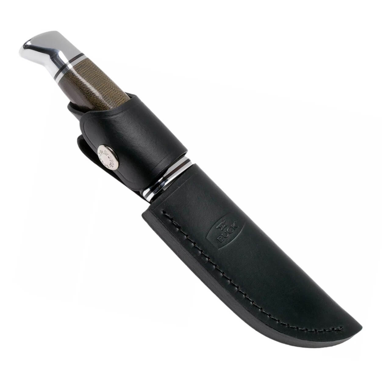 Cuchillo skinner con hoja fija de 10,2 cm Buck 103 Pro Skinner con mango de micarta 0103GRS1