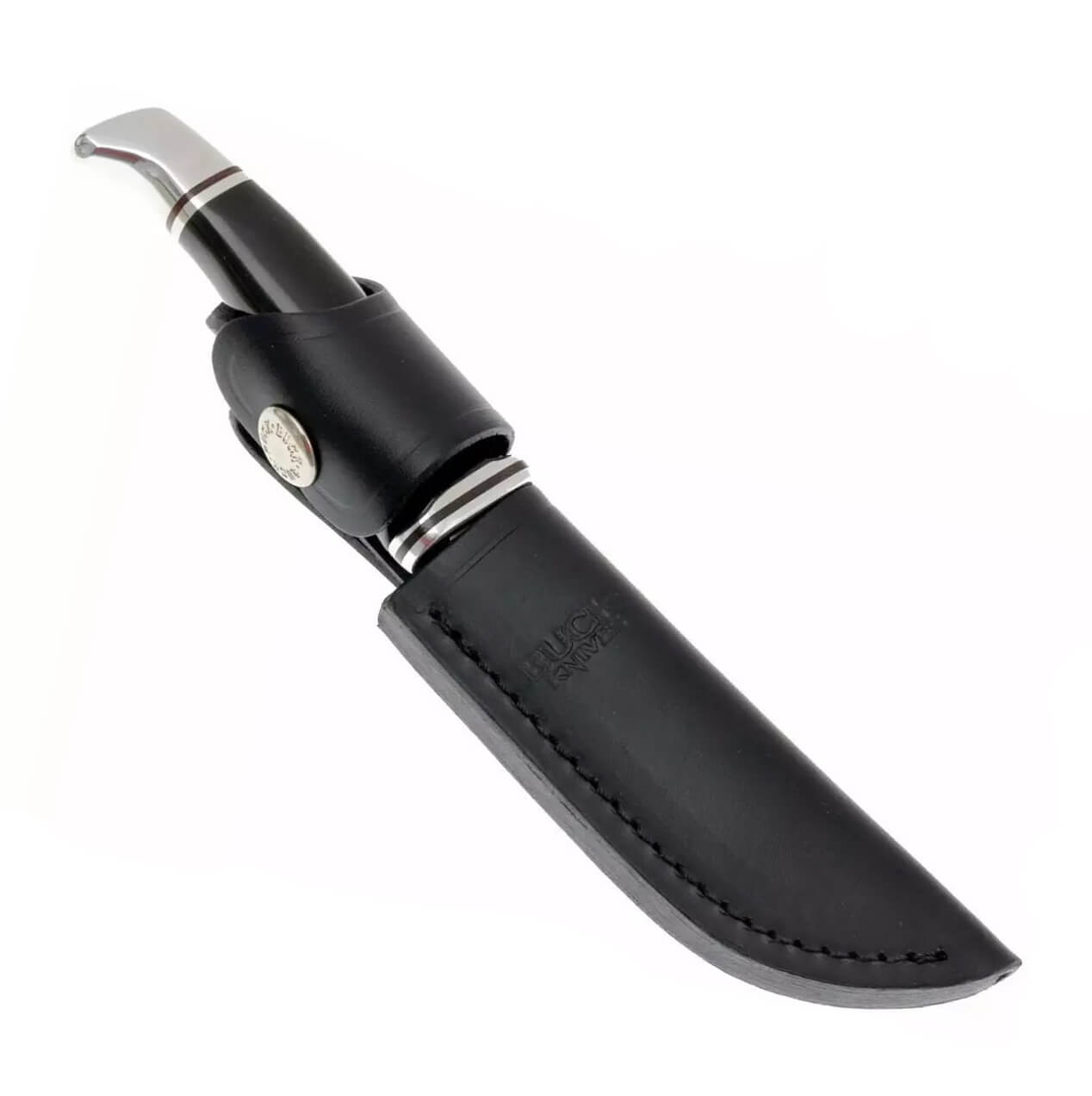 Cuchillo de caza con hoja fija de 12,7 cm Buck 105 Pathfinder con mango de phenol negro 0105BKS