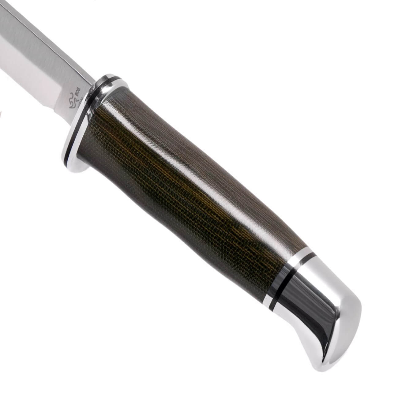 Cuchillo de caza con hoja fija de 12,7 cm Buck 105 Pathfinder pro con mango de micarta 0105GRS1