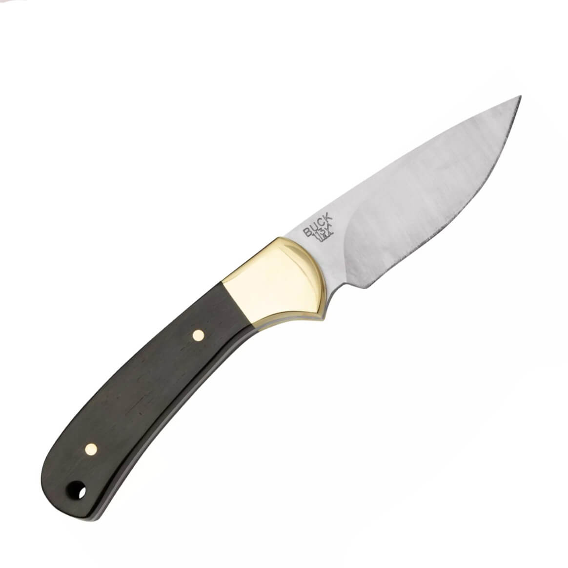 Cuchillo de caza Buck Ranger Skinner de 7,8 cm con mango de madera de ébano 0113BRS