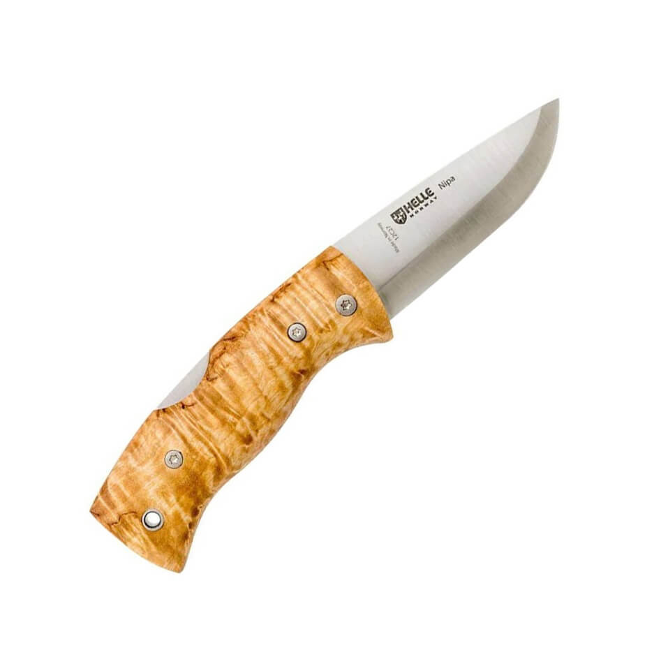 Navaja de bolsillo Helle Nipa 657 con mango de abedul y hoja de 6...