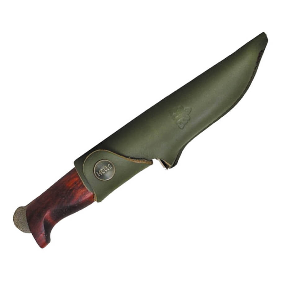 Cuchillo de tallaje Helle Speider 05 con mango de madera de abedul