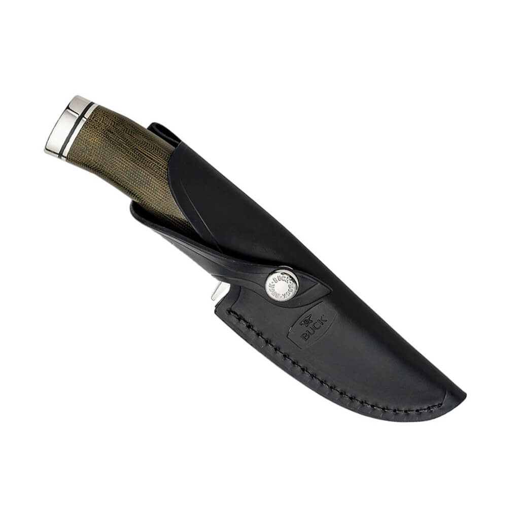 Cuchillo de caza Buck vanguard pro 0192GRSLE con mango de micarta verde