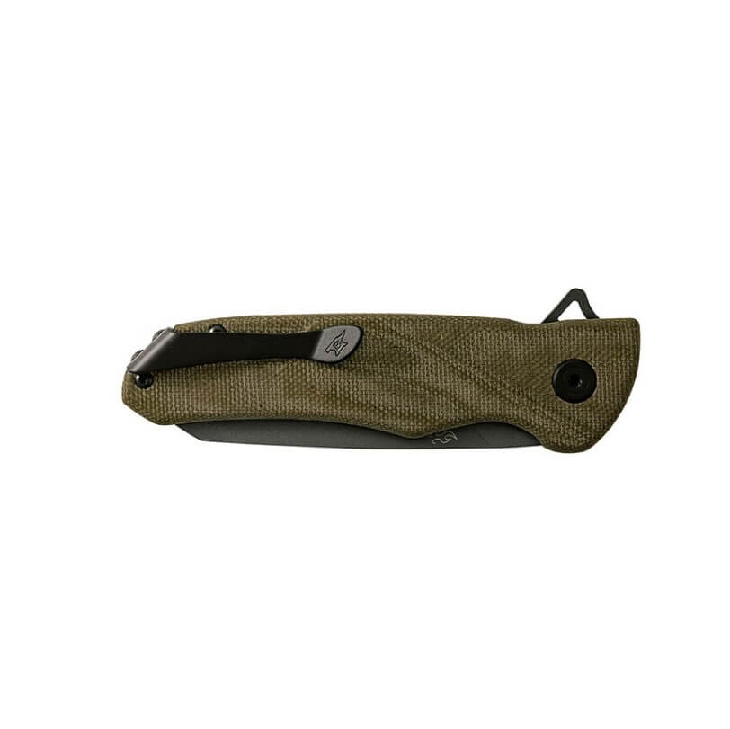 EDC Buck Sprint OPS Pro Taschenmesser aus grünem Micarta-Canvas mit 7,9 cm Klinge 0843GRS