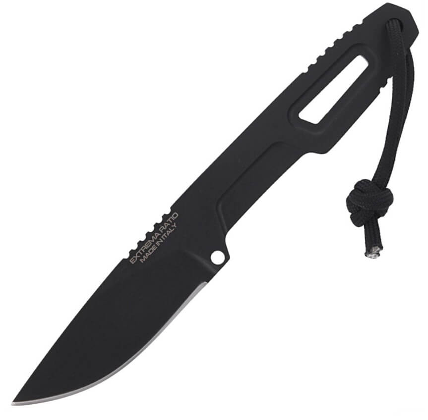 Cuchillo de bushcraft de Extrema Ratio SATRE BLACK. Acero böhler ...