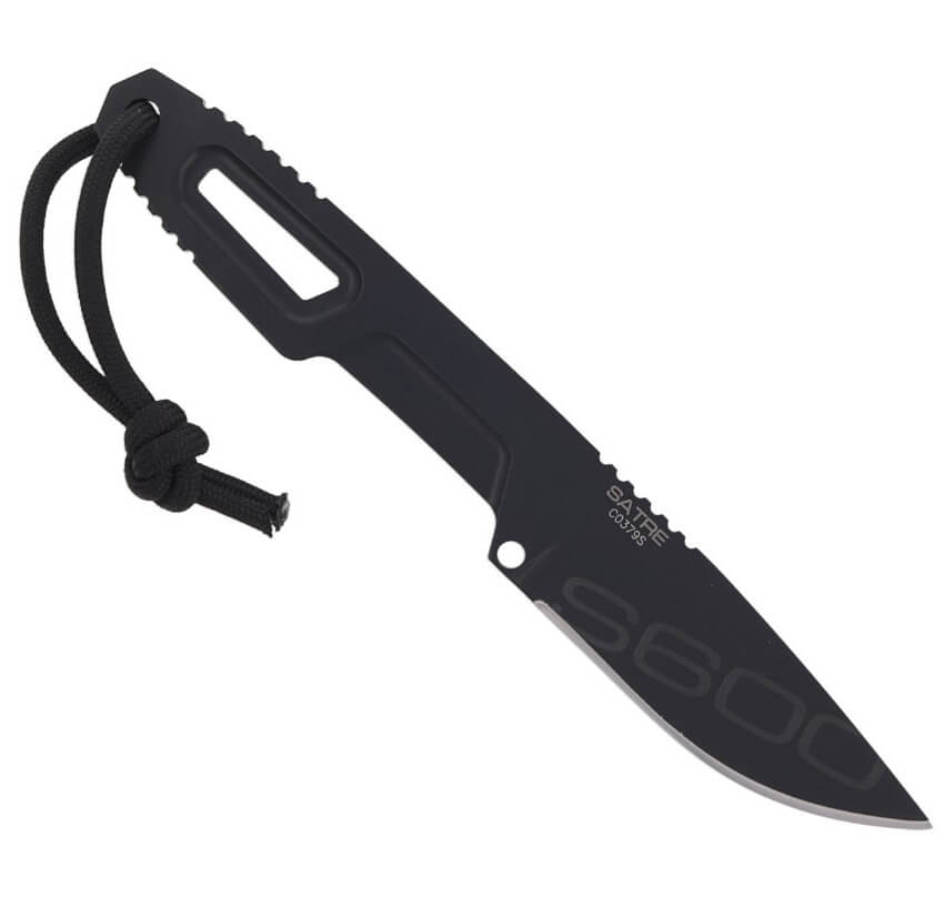 Extrema Ratio SATRE S600 BLACK bushcraft Messer. Böhler Stahl und 7 cm Klinge.