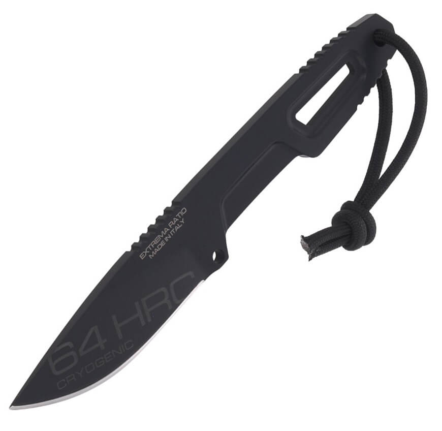 Extrema Ratio SATRE S600 BLACK bushcraft Messer. Böhler Stahl und 7 cm Klinge.