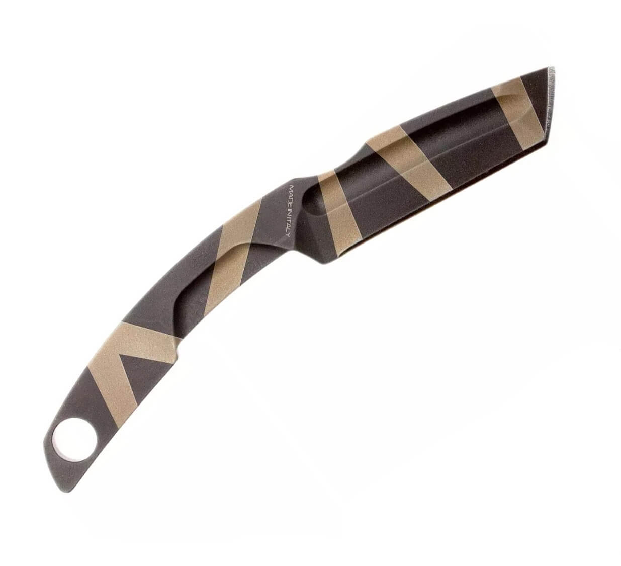 Cuchillo de cuello N.K.3 DESERT WARFARE de Extrema Ratio. Hoja de 7 cm y funda de kydex.