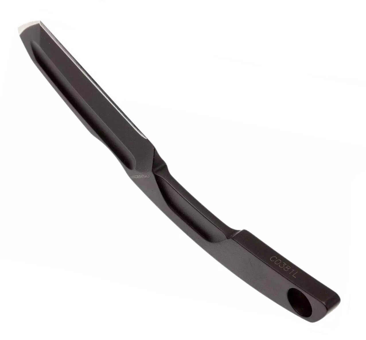 N.K.3 BLACK Halsmesser von Extrema Ratio. 7 cm Klinge und Kydexscheide.