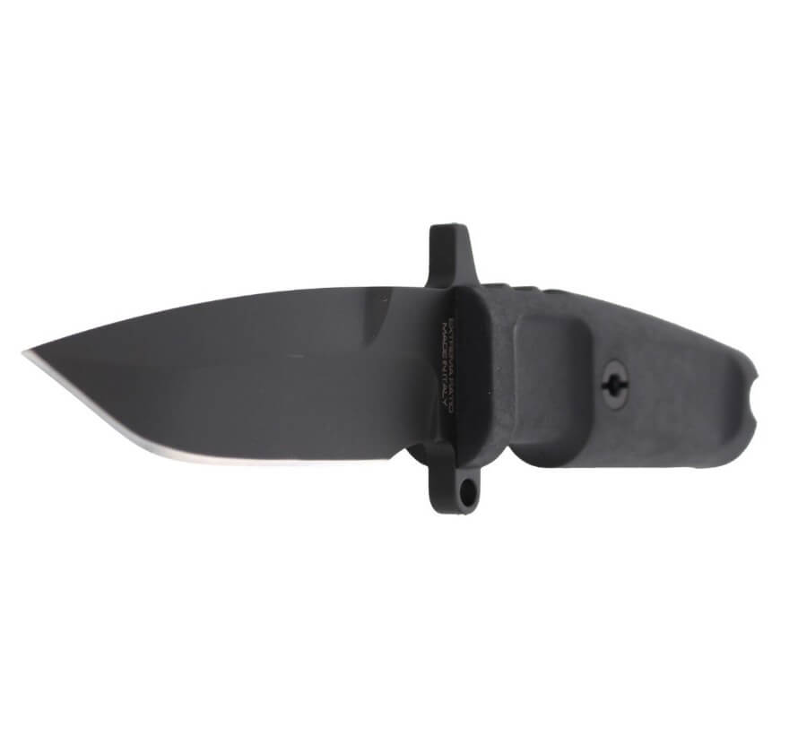 Couteau de combat de Extrema Ratio COL MOSCHIN C BLACK. Avec manche en forprène et lame de 16 cm.
