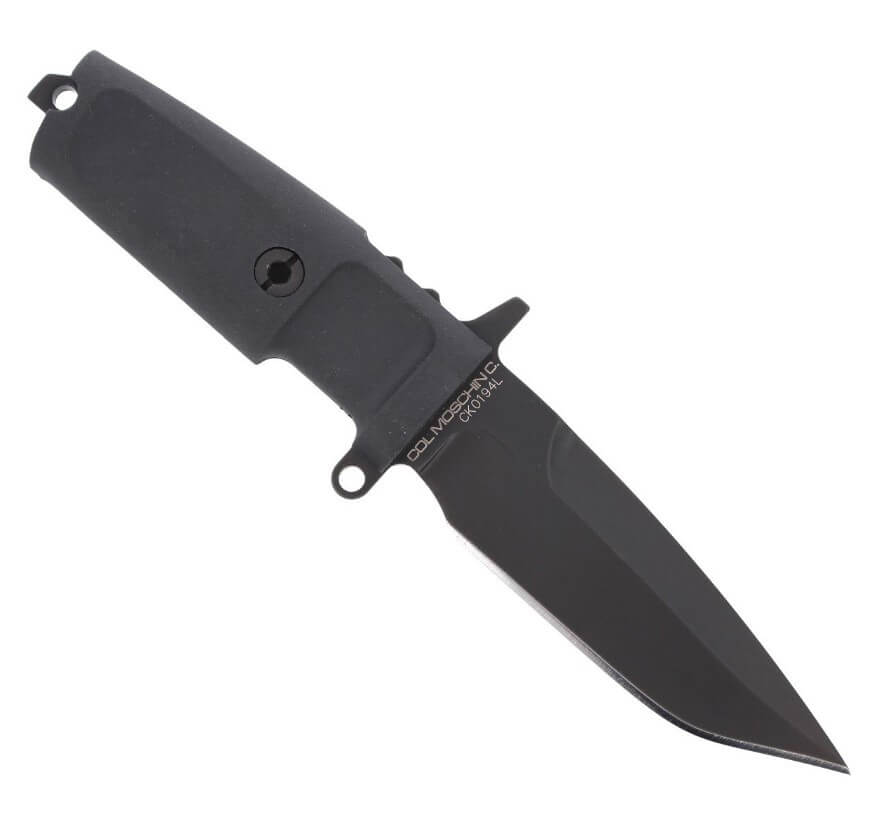 Couteau de combat de Extrema Ratio COL MOSCHIN C BLACK. Avec manche en forprène et lame de 16 cm.