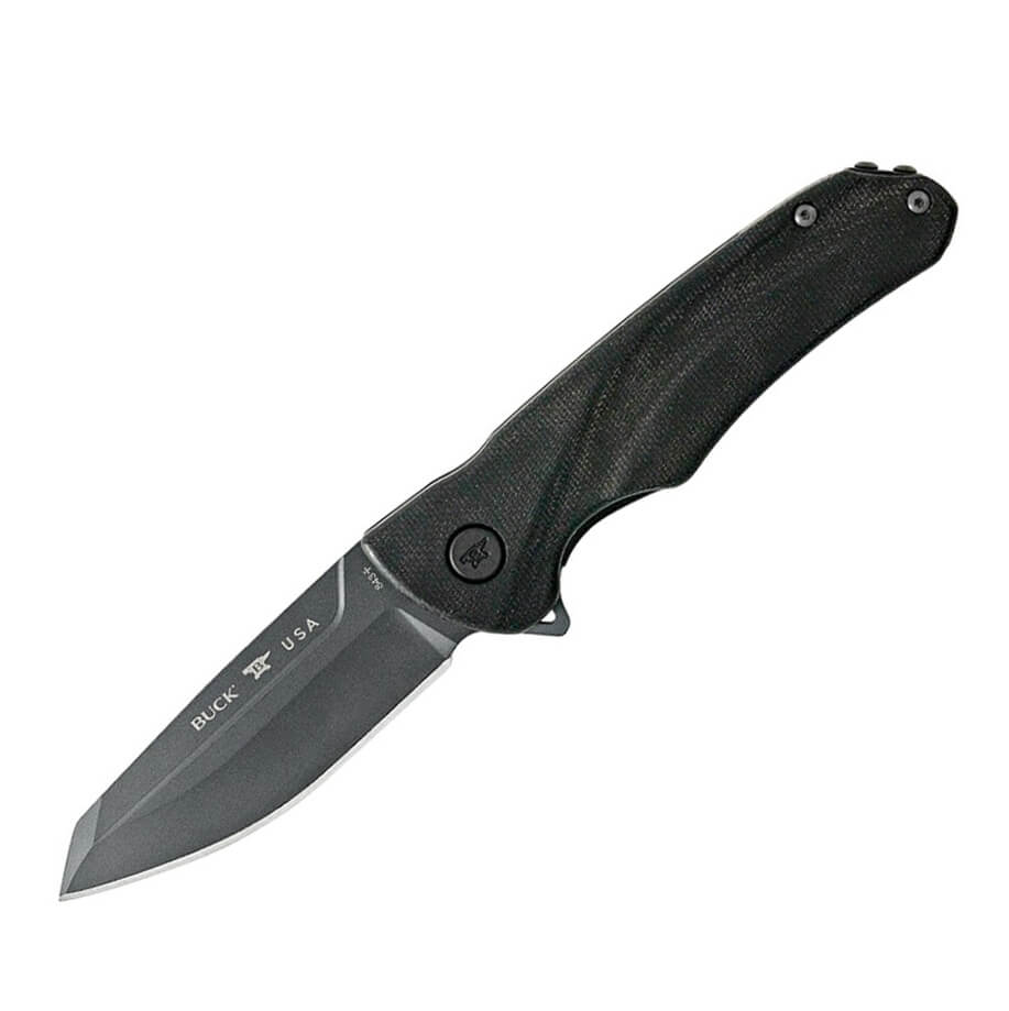 Navaja EDC Buck sprint OPS Pro micarta canvas negra con hoja de 7...