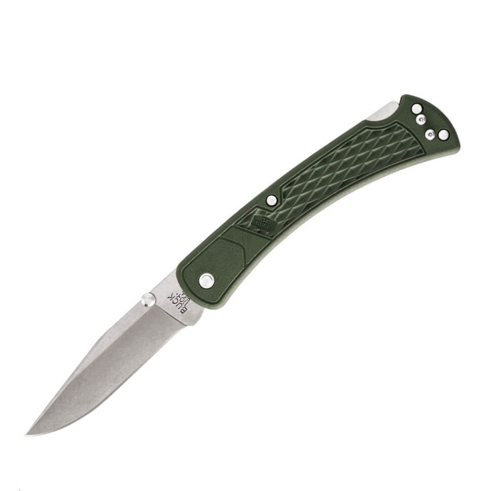 Navaja Buck Folding Hunter slim EDC select 0110DS2 con mango verd...