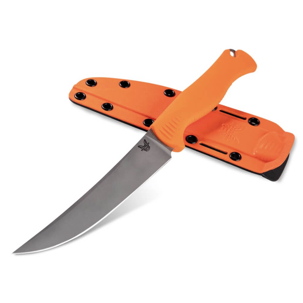 Benchmade cuchillo Meatcrafter 15500 con mango de santoprene naranja