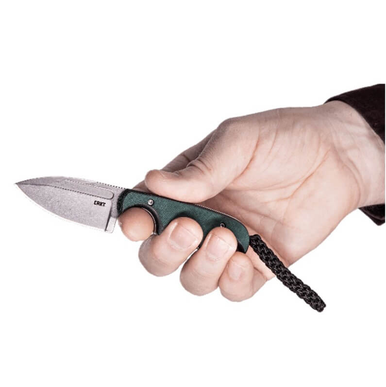 Cuchillo de cuello CRKT Minimalist Spear Point 2396 con funda kydex