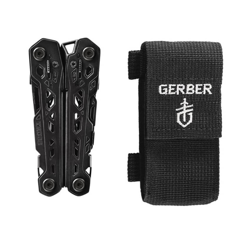 Alicate multiusos Gerber Truss color negro 30-001780 con 17 funciones