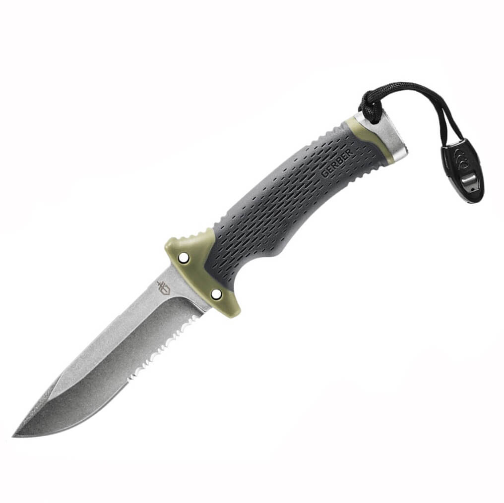 Cuchillo táctico Gerber survival fixed serrated 30-001830 con man...