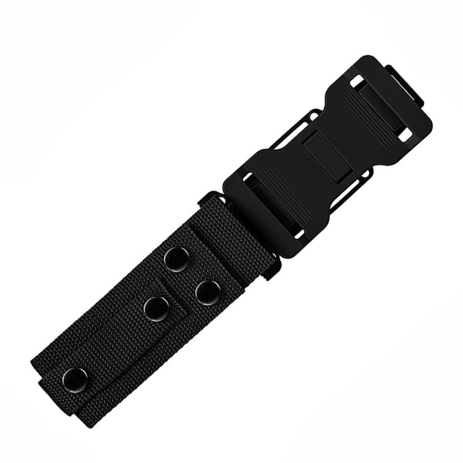 Cuchillo táctico Gerber Strongarm fixed serrated 31-003648 con hoja color negro y mango negro