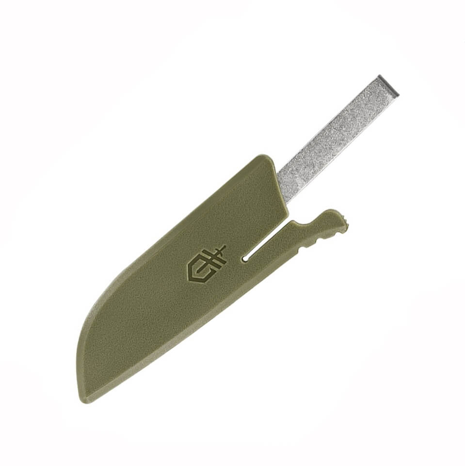 Cuchillo táctico Gerber Spine Fixed con mango de goma verde 31-003688