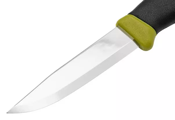 Cuchillo Morakniv Companion Olive Green con hoja de 10,3 cm en acero inoxidable.