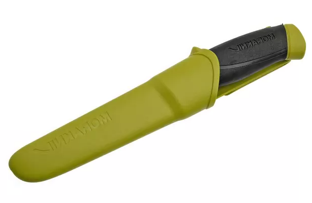 Cuchillo Morakniv Companion Olive Green con hoja de 10,3 cm en acero inoxidable.