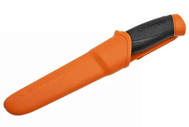 Cuchillo Morakniv Companion Burnt Orange con hoja de 10,3 cm en acero inoxidable.