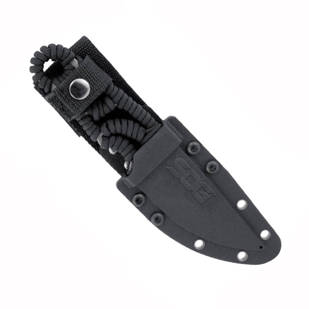 Cuchillo enterizo SOG Tangle Satin FX31K-CP con mango de paracord