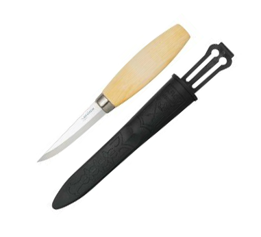Cuchillo sueco para tallar madera Morakniv Wood Carving 106 C con hoja de 8.2 cm.
