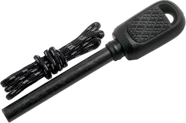 Cuchillo bushcraft Garberg Blackblade con Kit de supervivencia 13915 