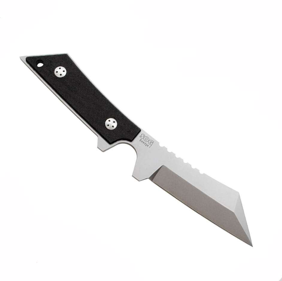 Couteau tactique SOG SWEDGE I BH-01 avec manche G10 noir et lame en acier AUS-8