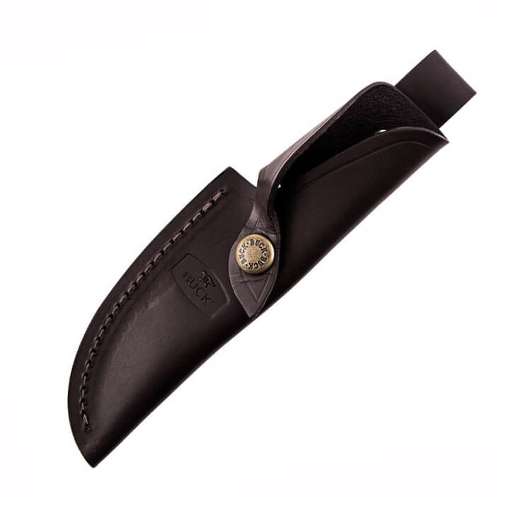 Faca de caça Buck Zipper 0191BRG com cabo de madeira de nogueira e lâmina skinner