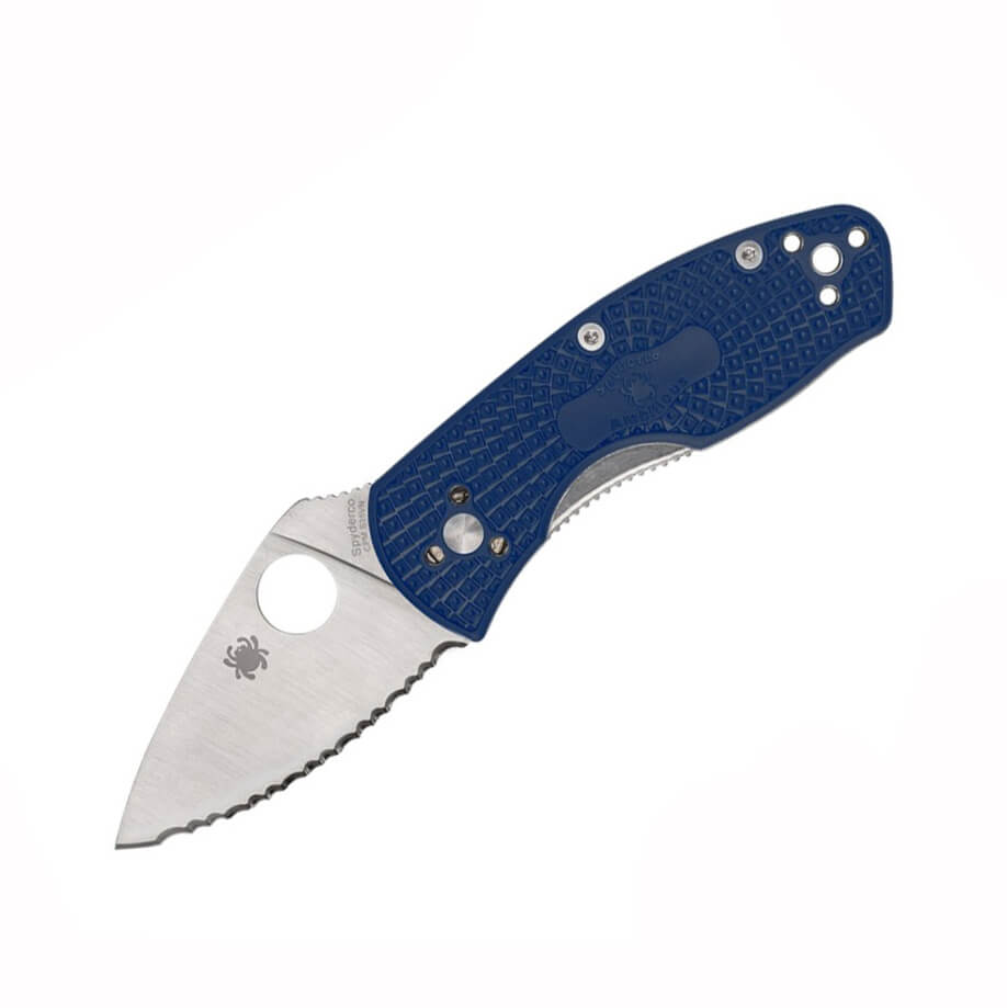 Navaja de bolsillo Spyderco Ambitious linerlock con mango de FRN ...