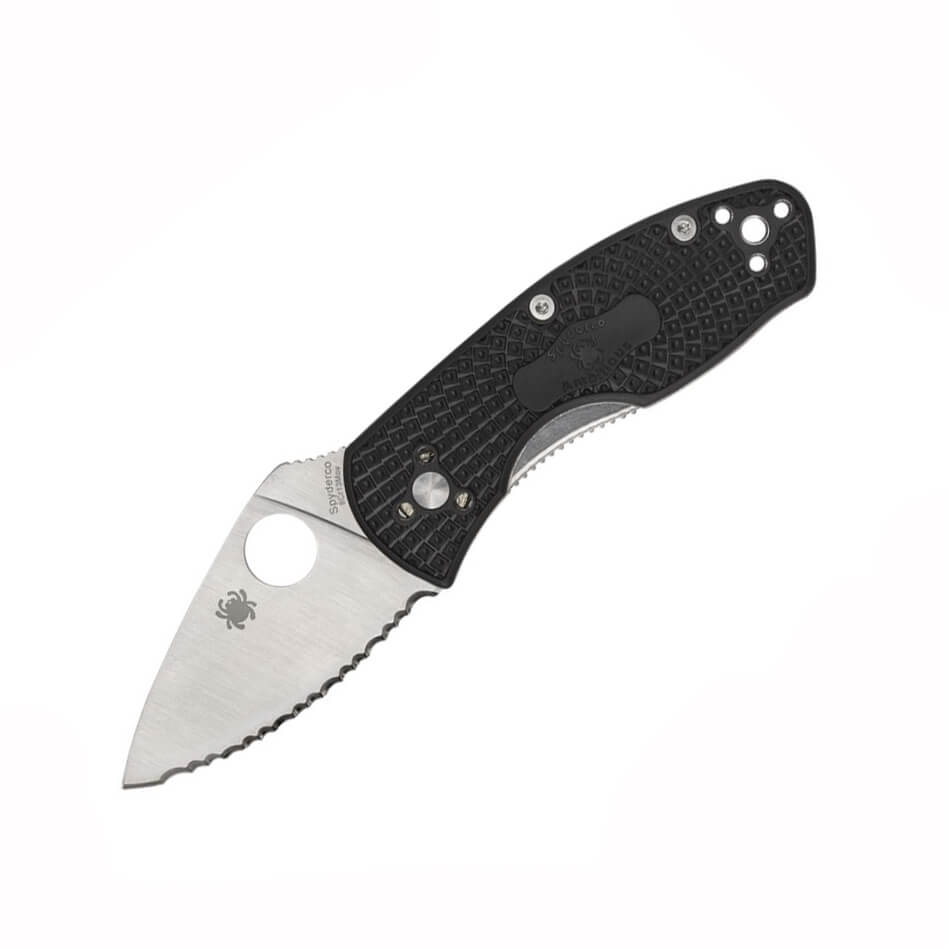 Navaja de bolsillo Spyderco Ambitious linerlock con mango de FRN ...
