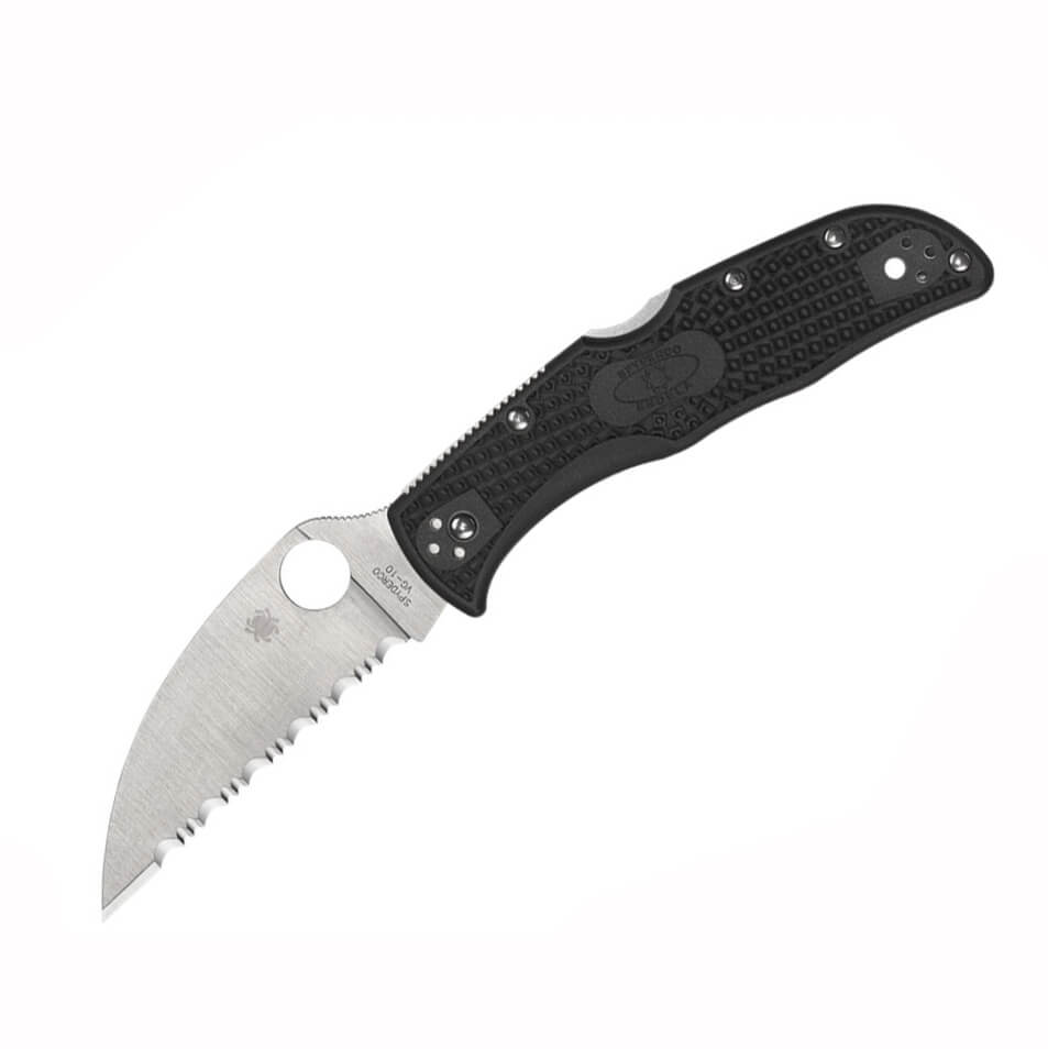 Navaja Spyderco Endela con mango de FRN negro y hoja SpyderEgde d...