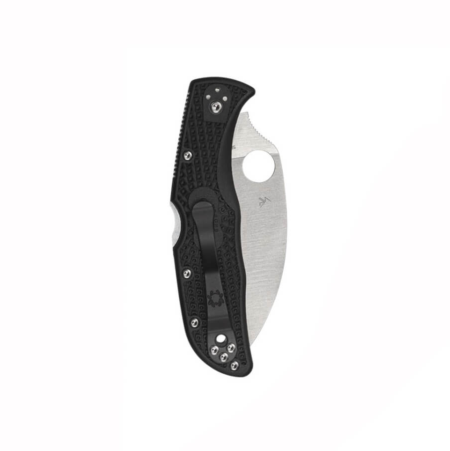 Navaja Spyderco Endela con mango de FRN negro y hoja SpyderEgde de VG-10 C243FSWCBK
