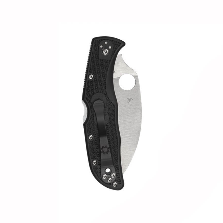 Canivete Spyderco Endela com cabo FRN preto e lâmina VG-10 PlainEgde C243FPWCBK