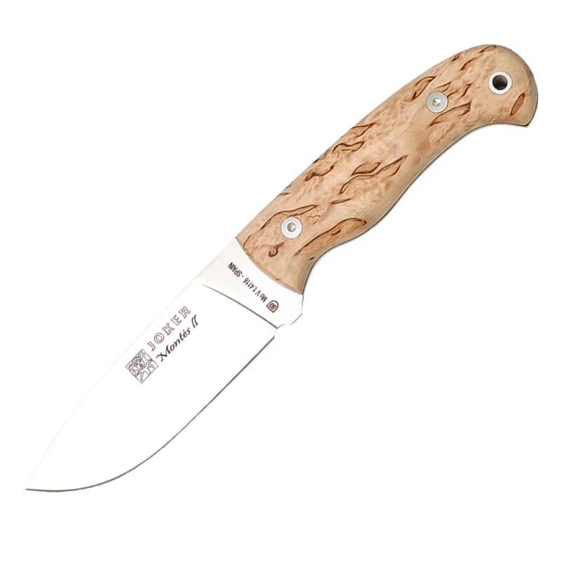 Cuchillo de caza Joker Montés II con mango de madera de abedul y ...